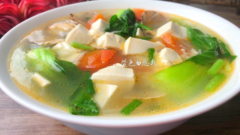 豆腐杂烩汤,成品图二