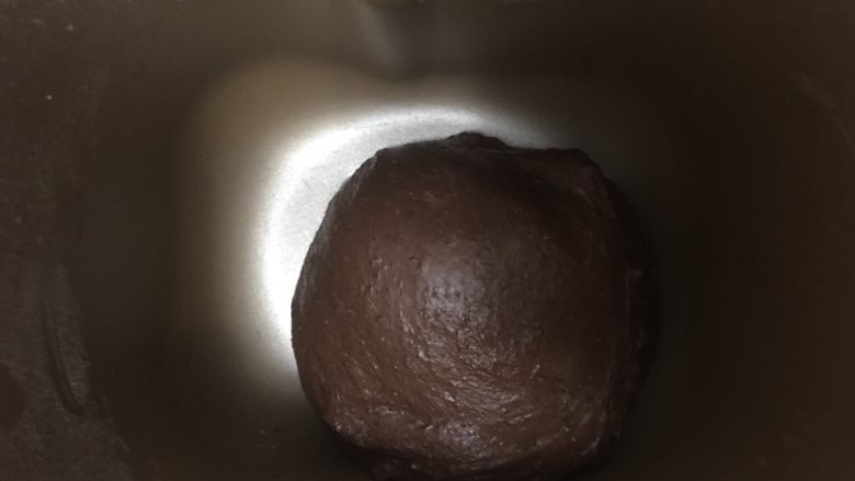 可可麻薯软欧,揉至面团光滑开启发酵程序