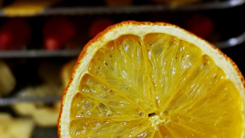 自制零添加水果干,烘了3小时的橙子好漂亮啦！