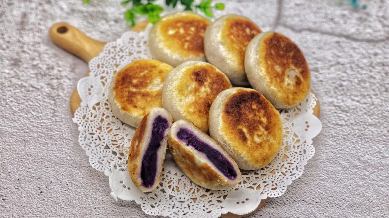 土豆紫薯饼