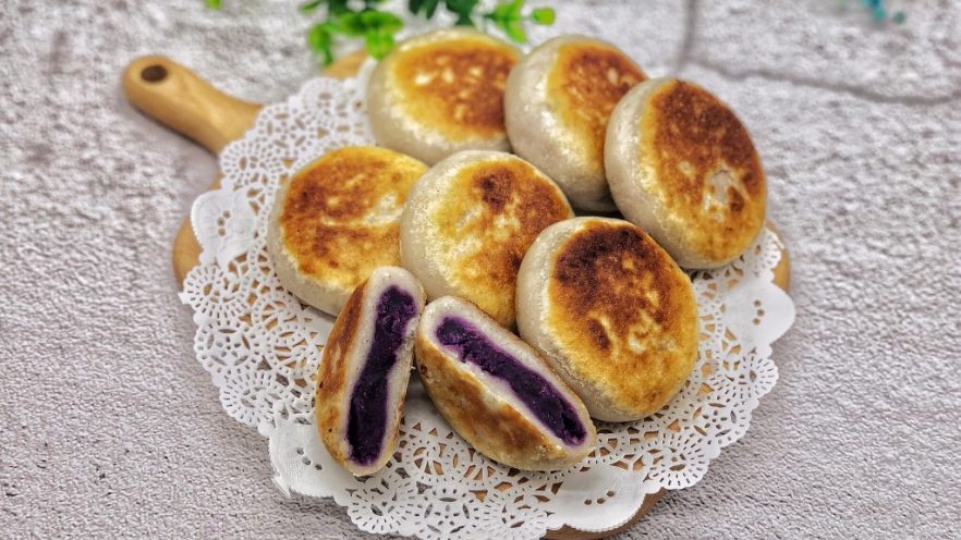 土豆紫薯饼
