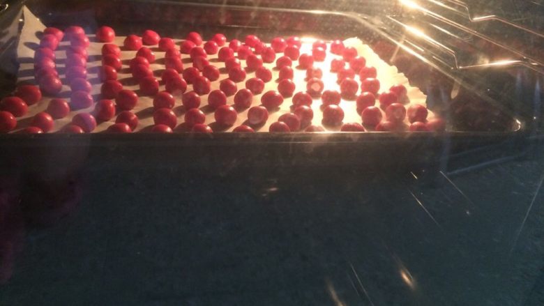 火龙果小奶豆,全部搓完后，送入提前预热好的烤箱，上下火150度，25分钟，表面不上色，底部微微一点黄色，就熟了……（根据自己的烤箱定时间，每个烤箱的脾气不同）