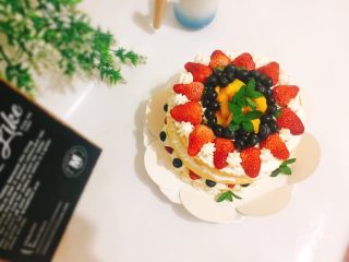 鲜果裸蛋糕（最简易的奶油水果蛋糕）,成品图