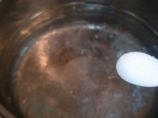 蛤蜊意面,拿一个大锅煮意面，水沸后加一勺盐，入水中。