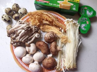 鲜一品养生菌菇浓汤,食材。