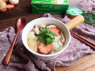 鲜一品养生菌菇浓汤,完成。