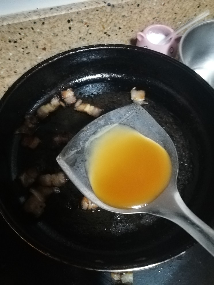鸡汁蚕豆,大勺鸡汁