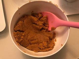 酸奶芒果蛋糕,饼干用料理机打碎(越细越好)，加入融化后的黄油搅拌均匀。