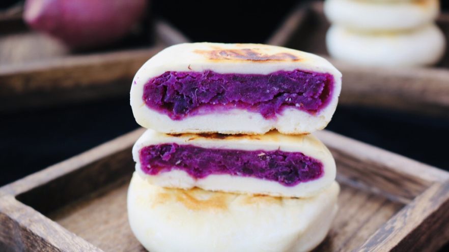 紫薯甜饼