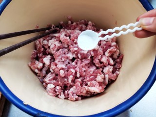 家常茴香猪肉水饺,加入适量盐，依个人口味添加。