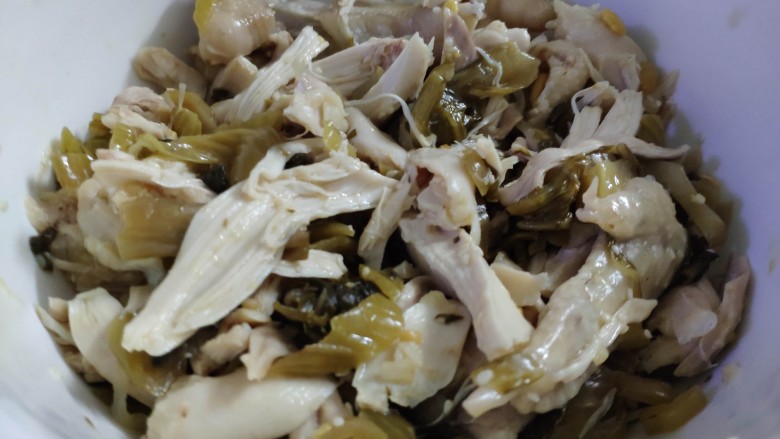 酸菜口水鸡,可口好吃的酸菜口水鸡完成，简单好做，厨小白的富音。