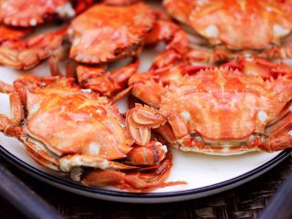 鲜美到爆的花蟹两吃,原汁原味的清蒸花蟹。