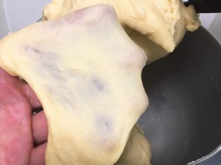 牛奶双吐司【一次发酵】,经常面团能否出手套膜，如果不出延长几分钟。
