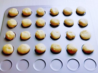 杏仁薏米曲奇饼干,戴上食品手套分成等份的小面团。(用裱花袋挤也可以哈)