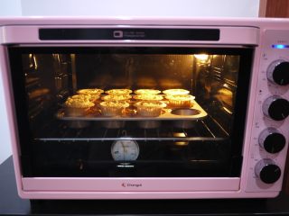 柠檬马芬蛋糕,烤箱预热，上下火170度，中层烘烤30分钟。