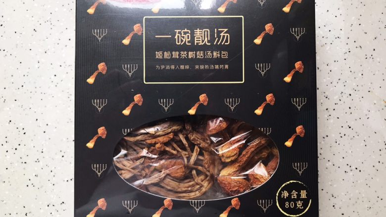 姬松茸茶树菇鸡汤,姬松茸茶树菇汤料包一盒