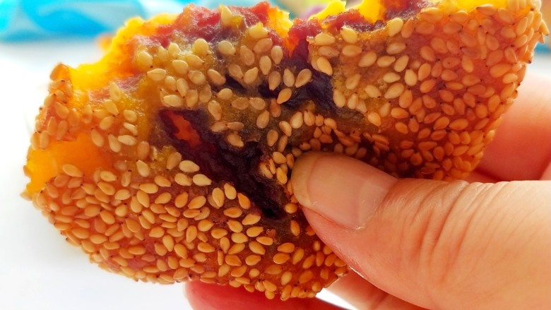 芝香南瓜饼,美美图片来一张，诱惑到你了吗？