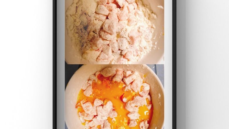 三文鱼时蔬小方,把三文鱼，甜椒碎，胡萝卜碎，倒入蛋液及适量水一起搅拌！