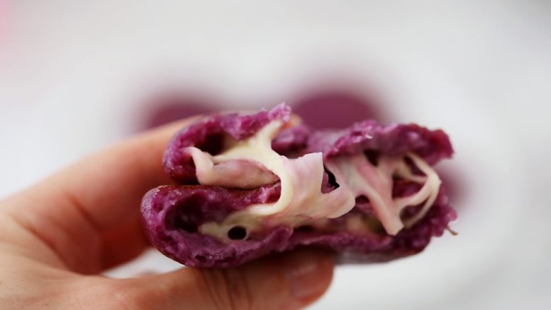 紫薯芝士饼,图三