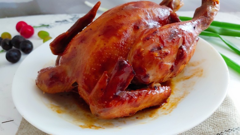 电饭锅焖鸡,成品
