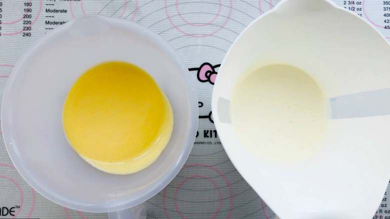 酸奶冰激凌,将酸奶蛋黄液过滤，用无水无油的容器装动物性淡奶油。