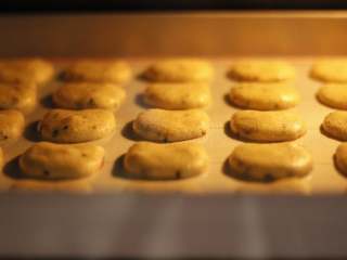 宝宝零食：黑芝麻饼干,烤好的饼干表面干燥，底部可以直接从烤盘上取下来即可。