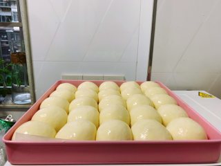 酸奶小餐包,取出发酵好的面团，表面刷上薄薄的一层牛奶，也可以用全蛋液来代替牛奶。