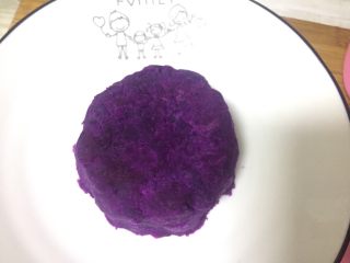 紫薯蛋糕,做成紫薯蛋糕坯