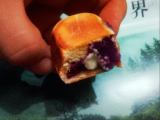 紫薯芝士仙豆糕,爆浆的紫薯芝士仙豆糕。
