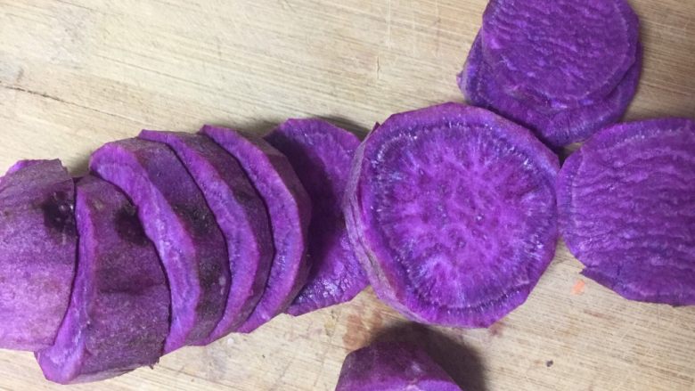 紫薯营养糊,切片
