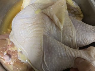 电饭煲焖鸡,腌制3小时