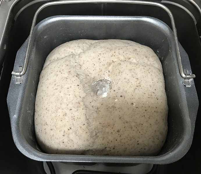 黑麦馒头 黑麦馒头,揉面程序结束后，面包机会自动进入发酵程序