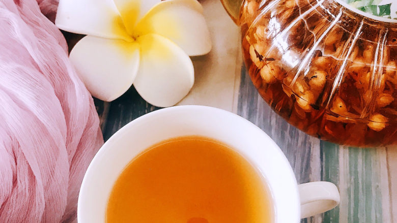 茉莉花姜母茶,泡的时间越长颜色越深，味道也越浓！