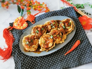 鱼香茄饼,美味的鱼香茄饼