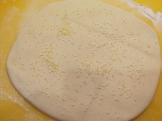鸡蛋汉堡,早上起来就可以制作，先擀成大饼披撒上适量盐，鸡精。。