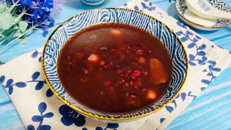黑米红豆粥,成品图