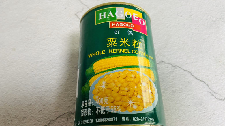 蛋黄焗玉米,玉米罐装一罐