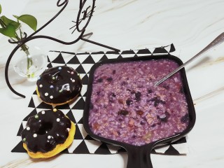 紫薯燕麦粥,成品图