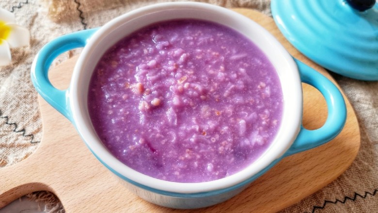 紫薯燕麦粥,紫薯燕麦粥做好啦！