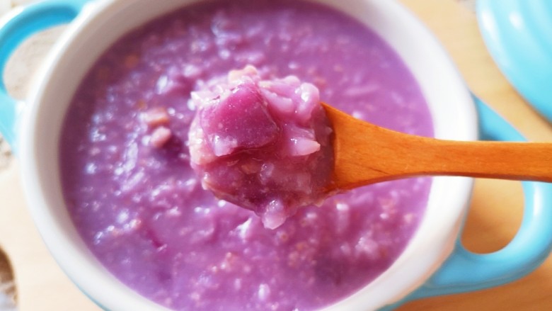 紫薯燕麦粥,吃一口吧！