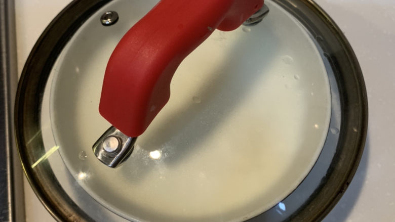 姜汁撞奶,盖上锅盖，不要挪动，不要搅动，焖10分钟后，直到凝固就可以打开来吃了