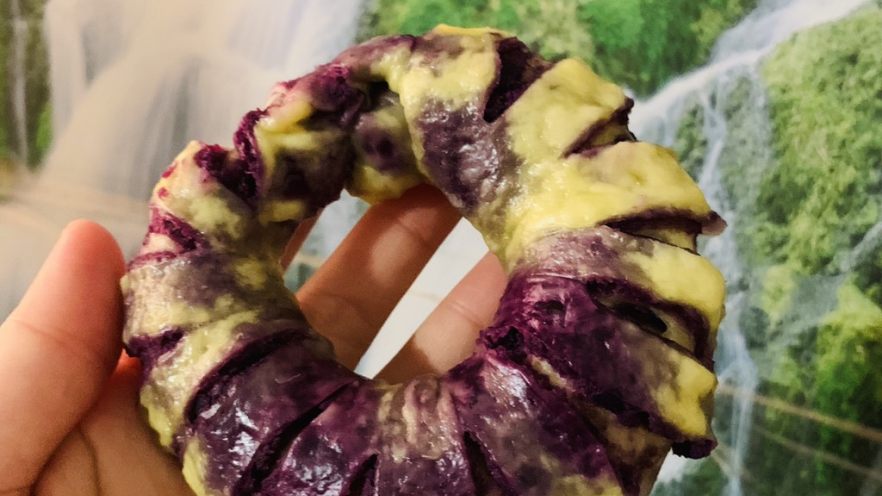 紫薯花式花卷