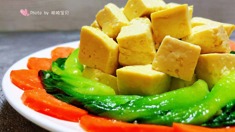 油菜豆腐,这道美味营养价值非常高适合三高人群食用