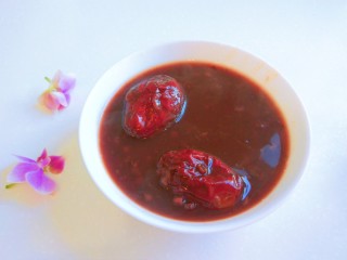 红枣黑米粥,成品图