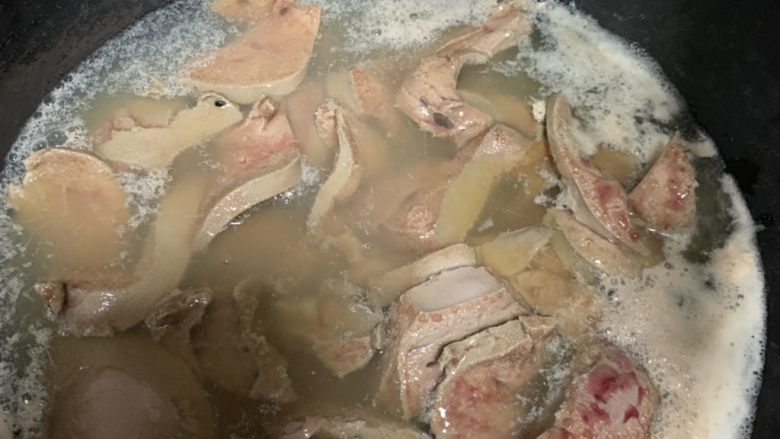 猪肝菠菜汤,煮