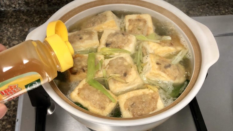 煎酿豆腐➕客家酿豆腐,半茶匙太太乐鸡汁