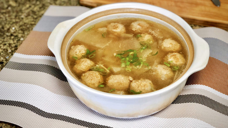 冬瓜肉丸汤➕记忆里的那碗汤,成品