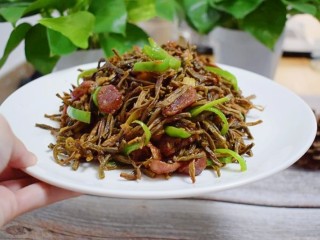 干豆角炒腊肠