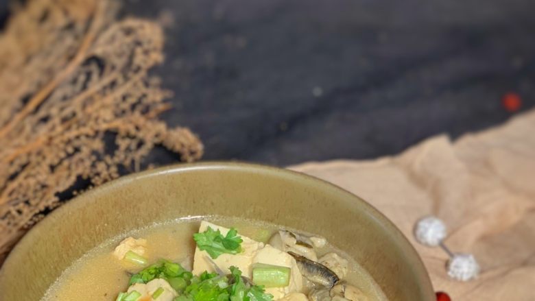 牡蛎豆腐汤,出锅