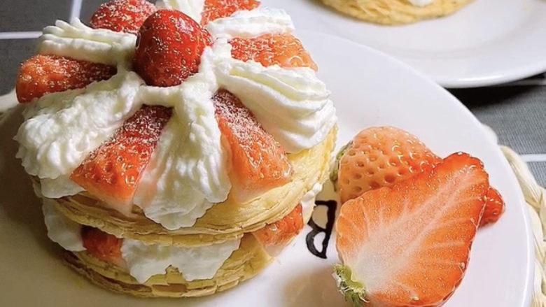 拿破仑蛋挞,这么美，这么简单的蛋糕，你不试试吗……